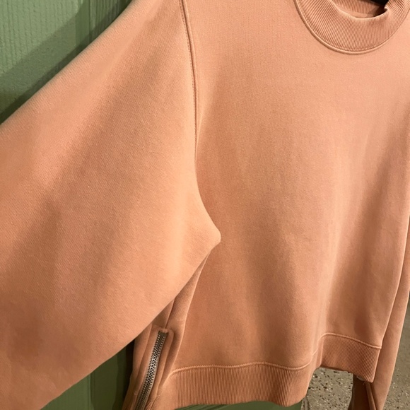 Acne Studios Heavyweight pink sweatshirt with zips - Picture 7 of 10